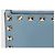 Valentino Portacarte con zip Rockstud in pelle blu - vista 3