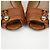 Gucci Décolleté open toe con nappe Marrone - vista 5