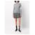 Thom Browne Irischer Pointelle-Rollkragenpullover mit diagonalen Armbändern Silber  - Ansicht 2