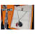 Hermès Collier argent logo Half Moon stamp: Orange  - vue 4