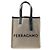 Salvatore Ferragamo Borsa Tote in tela con logo da donna NERO NATU Multicolore