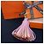 Hermès Portachiavi Carmen Pink Camel Burgundy Multicolore - vista 2
