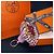 Hermès Portachiavi Carmen Pink Camel Burgundy Multicolore - vista 4