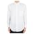 Thom Browne Camicia in popeline Hidden Three Stripes (White) Argento