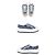 Dior Sneakers basse con platform in denim e tweed da donna - Work (Blue) - vista 4