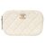 Chanel Gürteltasche aus Kaviarleder beige Braun