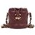 Chanel Borsa a secchiello mini Coco Crush in pelle burgundy Rosso