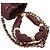 Chanel Borsa a secchiello mini Coco Crush in pelle burgundy Rosso - vista 10