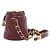 Chanel Borsa a secchiello mini Coco Crush in pelle burgundy Rosso - vista 2