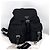 Prada Triangle Logo Nylon Backpack Medium Black