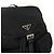 Prada Triangle Logo Nylon Backpack Medium Black - view 5