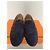 Mocassini Hermès in camoscio blu navy da uomo - vista 3