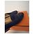 Mocassini Hermès in camoscio blu navy da uomo - vista 5