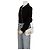 Fendi Borsa a Tracolla Mini Baguette Tote Bianco - vista 13
