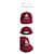 Isabel Marant TYRON Kappe mit gesticktem Logo Raspberry Rot  - Ansicht 2