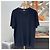 Dior T-shirt en jacquard de tissu éponge Oblique Navy Bleu - vue 2