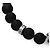 Salvatore Ferragamo Bracciale Gancini Stone Large Nero - Ansicht 7