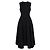 Dior Vestido estilo bata de lana y seda negro Plata