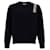 Thom Browne RWB Gestreifter Rundhals-Pullover Strick Navy Schwarz  - Ansicht 1