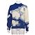 Louis Vuitton Handgestrickter Rundhalspullover mit Wolken-Intarsia Blau