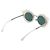 Chanel Gafas de sol para mujer White Camellia Round con lentes rosas Blanco - vista 3