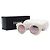 Chanel Gafas de sol para mujer White Camellia Round con lentes rosas Blanco - vista 5
