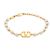 Valentino Bracciale perle logo Garavani UXM Arancione - vista 2