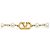 Valentino Bracciale perle logo Garavani UXM Arancione - vista 4