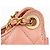 Chanel Sac hobo froissé brillant pour femmes, sac bandoulière et épaule avec poche caviar et chaîne, Rose Rouge - vue 9