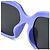 Céline Monochrome Square Acetate Sonnenbrille Violett Lila - Ansicht 5