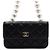 Chanel Mini borsa a tracolla e crossbody in pelle nera con catena di perle Nero - vista 2