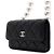 Chanel Mini borsa a tracolla e crossbody in pelle nera con catena di perle Nero - vista 3