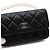 Chanel Mini borsa a tracolla e crossbody in pelle nera con catena di perle Nero - vista 9