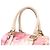 Fendi FF Logo Flower Pink Canvas Boston Tote Bag - view 11