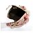 Fendi FF Logo Flower Pink Canvas Boston Tote Bag - view 5