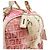 Fendi FF Logo Flower Pink Canvas Boston Tote Bag - view 9