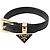Prada Bracciale in Saffiano con logo triangolare