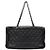 Chanel Borsa a tracolla nera con grande catena CC Nero - vista 3