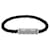 Dior Bracciale in pelle intrecciata da uomo Nero