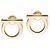 Salvatore Ferragamo Set Collana e Orecchini Gancini - vista 4