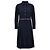 Thom Browne Midi em flanela de algodão riscada com base plissada Azul - vista 4