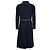 Thom Browne Midi em flanela de algodão riscada com base plissada Azul - vista 5