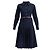 Thom Browne Midi em flanela de algodão riscada com base plissada Azul - vista 8