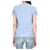 Moncler Baumwoll-T-Shirt mit Logo-Patch Blau  - Ansicht 13