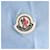 Moncler Baumwoll-T-Shirt mit Logo-Patch Blau  - Ansicht 3