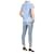 Moncler Baumwoll-T-Shirt mit Logo-Patch Blau  - Ansicht 6