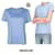 Moncler Baumwoll-T-Shirt mit Logo-Patch Blau  - Ansicht 9