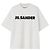 T-shirt con logo Jil Sander Argentata Argento