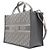 Dior Borsa Tote e Borsa a Tracolla Medium Oblique Grigia Marrone - vista 3