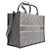 Dior Borsa Tote e Borsa a Tracolla Medium Oblique Grigia Marrone - vista 4